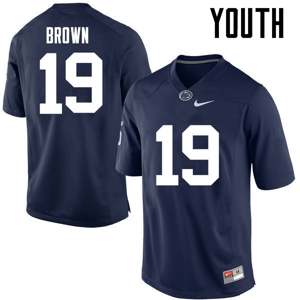 Youth Penn State Nittany Lions #19 Torrence Brown College Football Jerseys-Navy